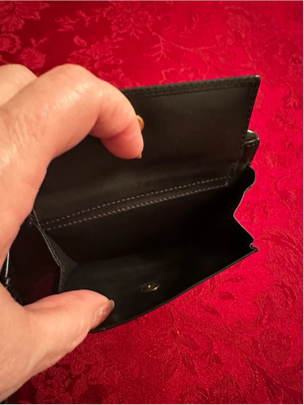 Celine Black Macadam Triomphe Coated Canvas Bifold Wallet